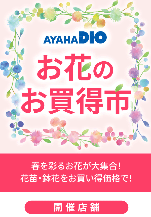 アヤハディオ公式サイトで公開されている花・園芸関連の装飾画像（イラスト系ビジュアル）。