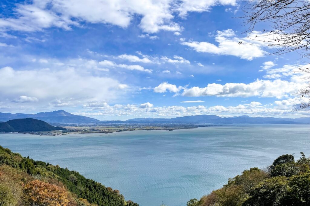 琵琶湖・つづら尾崎展望台からの北部の風景（北の近江振興の文脈写真）