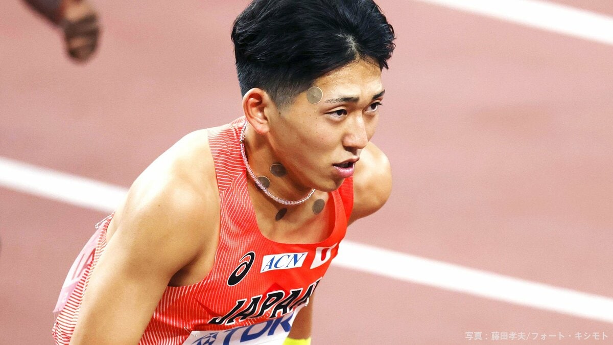 2026年の海外レースで日本新記録を出した落合晃選手の走りを伝えるTBS NEWS DIG掲載写真