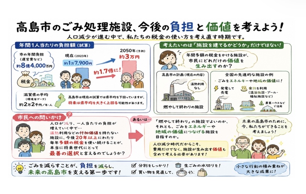 署名ページに掲載された「負担と価値」の案内図