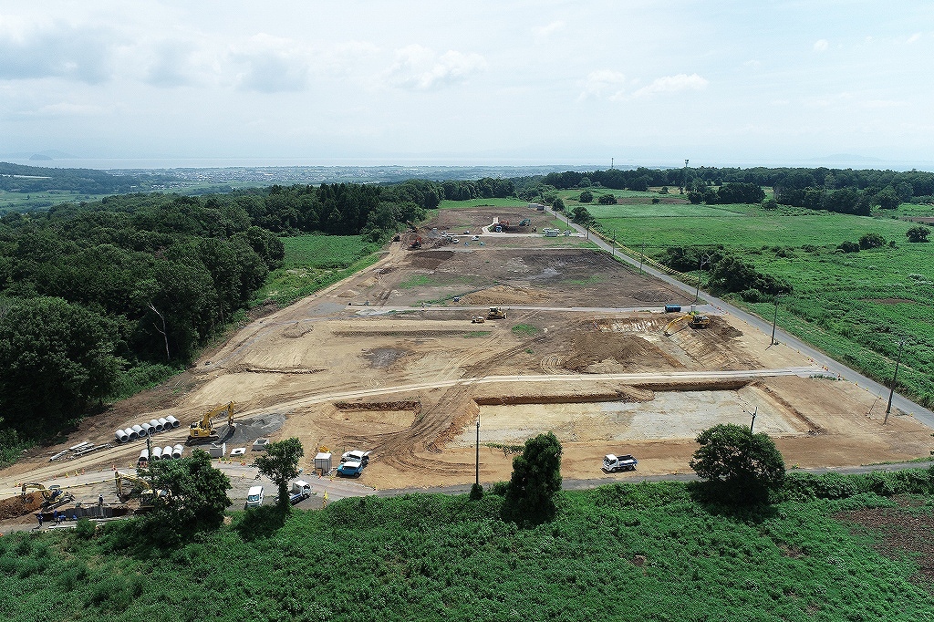 安曇川町田中(泰山寺)地先の造成現場(2026年7月)