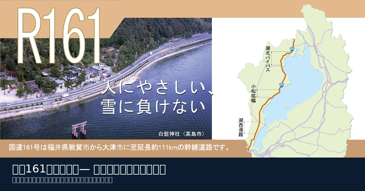国道161号の公式路線紹介図。事故現場写真ではない