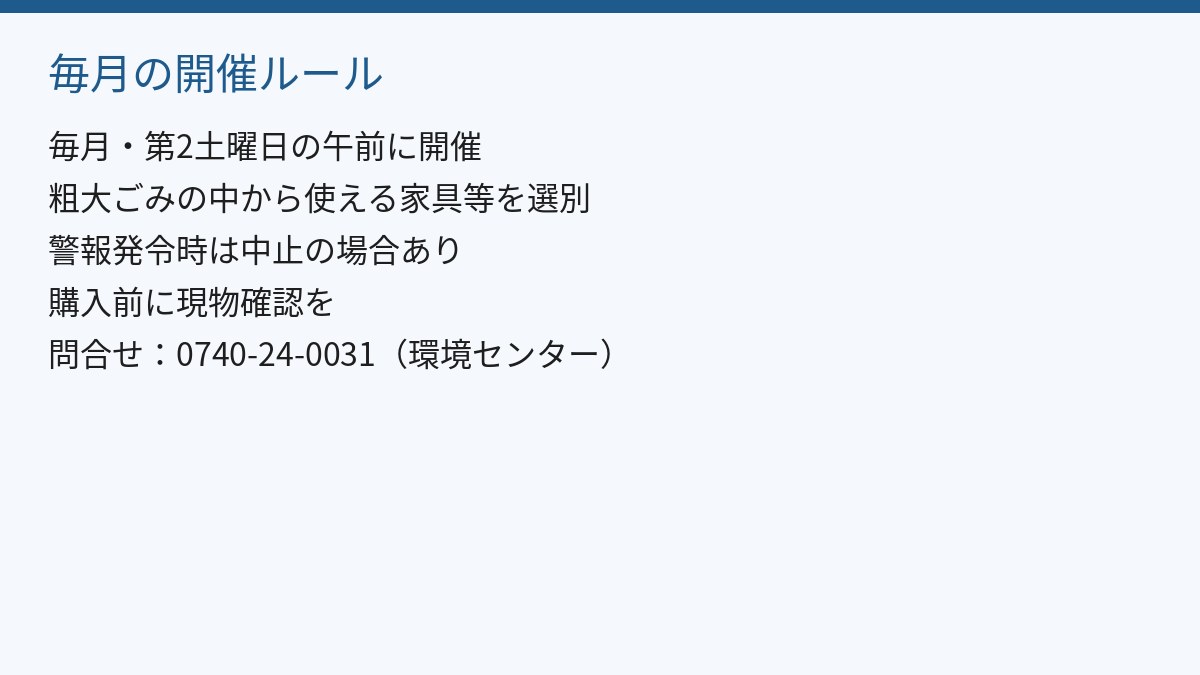 毎月の開催ルール