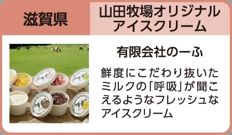 滋賀・山田牧場オリジナルアイスクリームの出展紹介(近畿エリア)