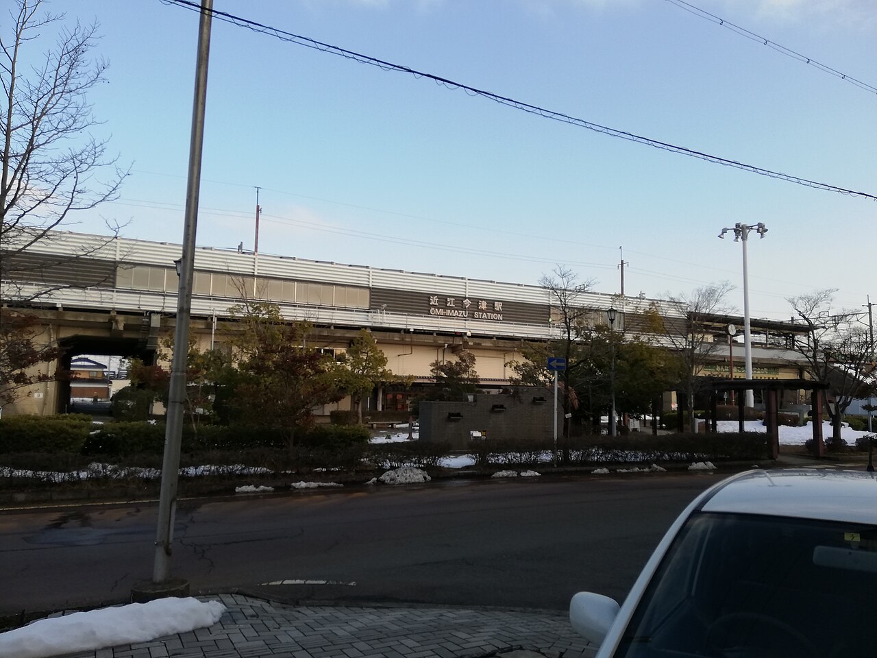 高島市今津付近の風景